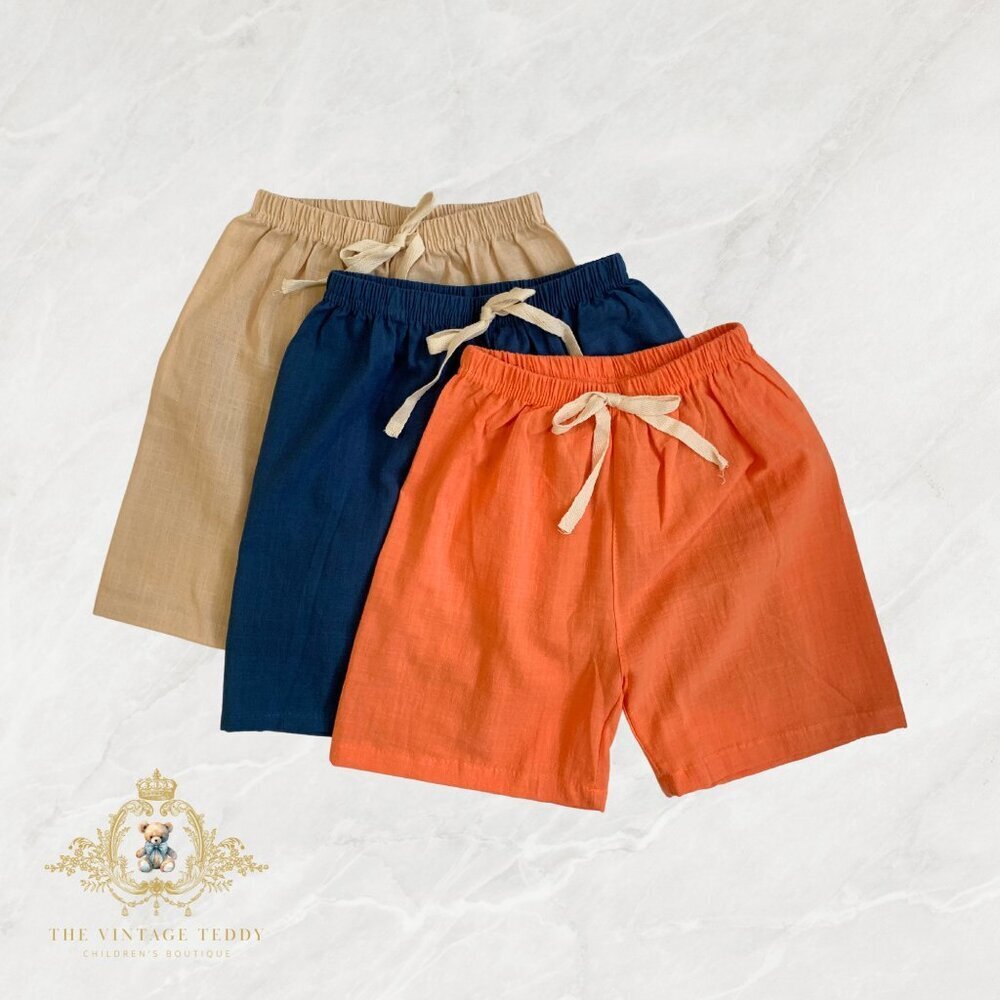 NWT Cute Set of 3 Kids Casual Summer Shorts Elastic Waistband Relaxed Comfy 5T